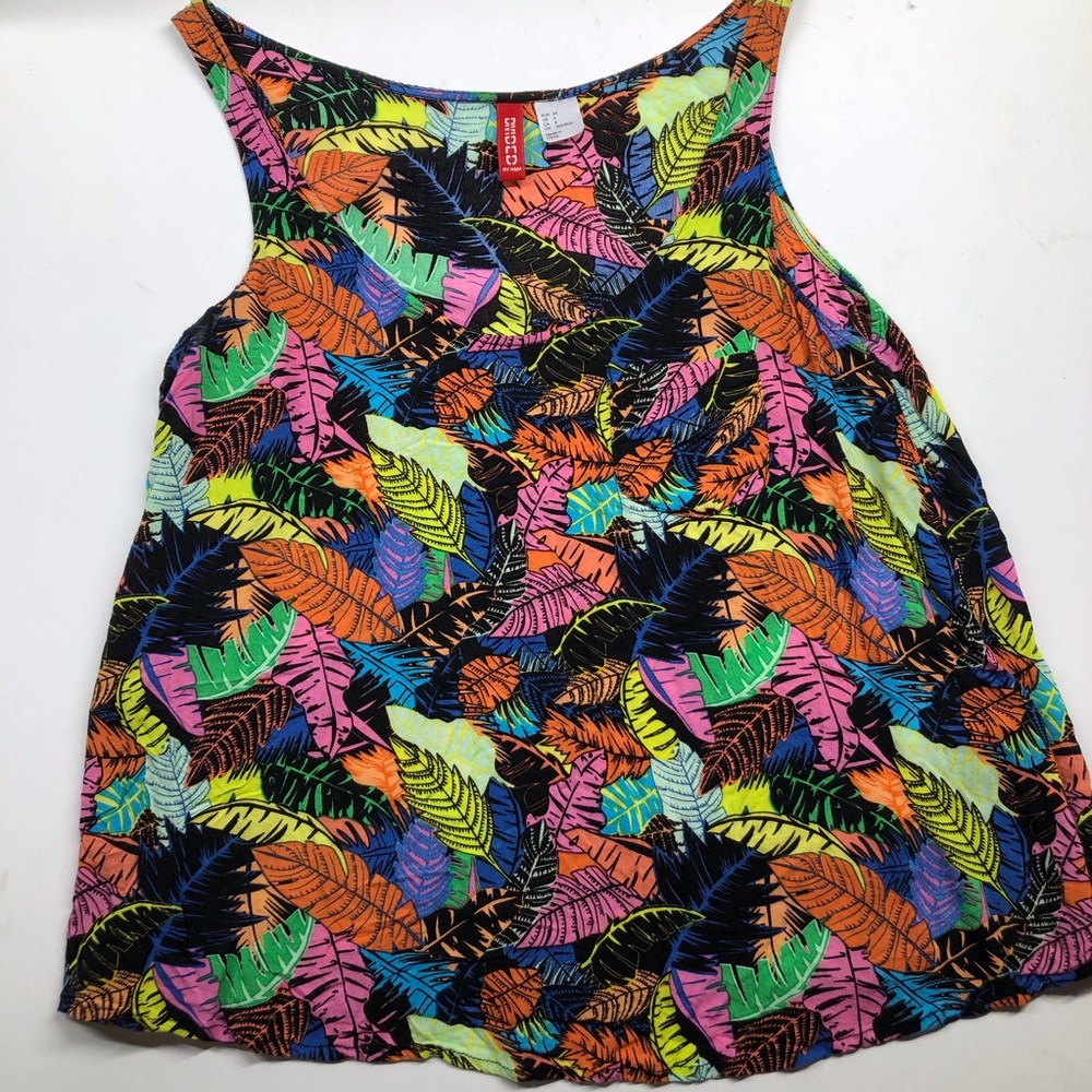 Divided By H&M Size 4 Tank Top Loose Flowy Pocket Cropped